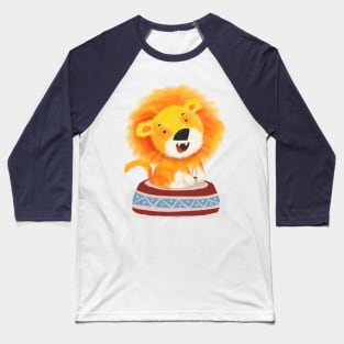 Cartoon Lion / Children illustration Baseball T-Shirt